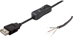 BKL Electronic USB-a 10080120 - kabel USB 2.0 a ze złączem, czarny Złącze męskie USB BKL Electronic 10080120, 1.80 m, 1 szt.