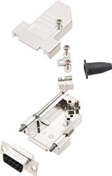 Zestaw listew żeńskich D-Sub encitech DTSL09-S-JSRG+DMS-K 6355-0042-31, rzędy: 2, styki: 9, 45 °, 1 zest.