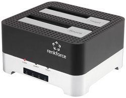 Stacja kopiująca do dysków twardych Renkforce RF-DOCKING-02 USB 3.2 Gen 1 (USB 3.0) SATA 6 Gb/s 2 Porty