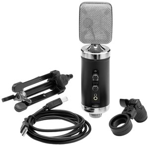 HOMEX-1 Mikrofon pojemnościowy USB z małą membraną do domowego nagrywania i moderacji Mikrofon USB IMG StageLine HOMEX-1 HOMEX-1, 1 szt.