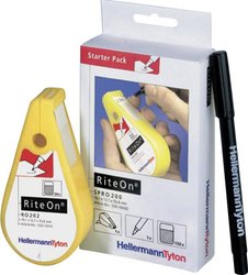 Etykieta kablowa HellermannTyton SPRO200-1401-WH 550-14010, 12.70 x 19.05 mm, etykiety na arkuszu: 150, 1 zest.