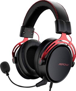 Zestaw słuchawkowy Over Ear Mipow  MPBH439AR Stereo czarny, czerwony