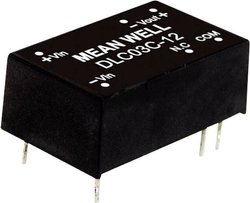 Moduły przetwornicy DC/DC serii MEANWELLL serii DLC03 DIP/DIL16 Obudowa Podwójne wyjście Stosunek napięcia wejściowego: 2:1 Moc: 3W regulowana Moduł przetwornicy DC/DC Mean Well DLC03B-05 DLC03B-05, 3 W, 300 mA, 1 szt.