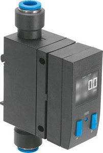 Czujnik przepływu FESTO SFAB-200U-WQ8-2SV-M12 565396, 15 - 30 V/DC, 1 szt.