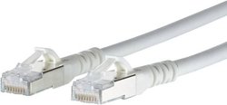 Kabel LAN Metz Connect 1308453088-E, 1 szt., RJ45, CAT 6a, S/FTP, 3.00 m, biały
