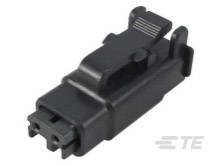 Obudowa złącza pin żeńskiego na kabel TE Connectivity DTMH06-2SB, wire-to-wire, piny: 2, 1 szt.