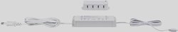 CLEVER Connect Driver maks.25 w 12V DC wraz z 4-krotnym rozdzielaczem białym Przedłużacz z czterema gniazdami Paulmann 99947 1 szt.