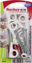 Fischer DuoPower 6x30 EasyHook Loop K (6) Zestaw kołków   557926 1 zest.