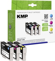 Tusz KMP E130V = Epson T1202, T1203, T1204, zamiennik, cyjan + magenta + żółty