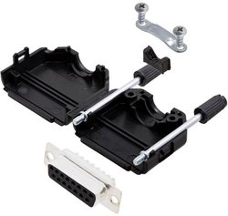 Zestaw listew żeńskich D-Sub TRU COMPONENTS TCDPPK15BKDBSK 7709160, rzędy: 2, styki: 15, 180 °, 1 szt.