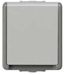 DELTA powierzchnia IP44, AP ciemnoszary/jasnoszary Gniazdo Schuko 10/16A 250V Z sc. Gniazdo podtynkowe Siemens 5UB4711 szary