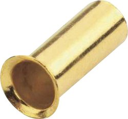 Tuleje kablowe zaciskowa Sinuslive, pozłacana, 4 mm2, 12 szt.