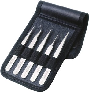 ZESTAW TWEEZERS, 5-TLG, WYSOKIEJ PRECYZJI PUSZKI Zestaw pęset Bahco  9857