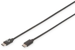 Kabel USB Digitus AK-300138-030-S, USB 2.0, Złącze męskie USB-C®, Złącze męskie USB-C®, 3.00 m