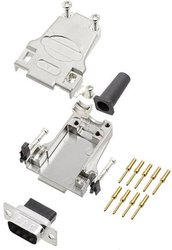Zestaw listew męskich D-Sub encitech DTZF09-DBCP-K 6355-0048-01, rzędy: 2, styki: 9, 180 °, 1 szt.
