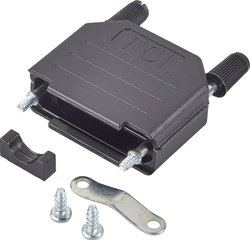 Obudowa złącza D-SUB FCI D-SUB 86303639BLF, tworzywo sztuczne, 180 °, 1 szt.