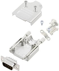 Zestaw listew męskich D-Sub TRU COMPONENTS TCMHDM09DMPK 7708536, rzędy: 2, styki: 9, 180 °, 1 szt.