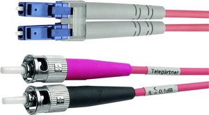 Kabel światłowodowy Telegärtner L00891A0014, złącze męskie ST, złącze męskie LC, 2.00 m