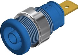 Gniazdo montażowe laboratoryjne SKS Hirschmann SEB 2620 F6.3, niebieskie