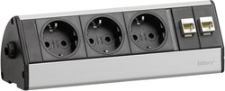 Listwa zasilająca EVOline EVOLINE®DOCK DESK DATA 3fach 103317, Złącze bezpieczne, Ilość gniazdek: 3