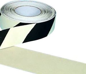 B-SAFETY AR226050  Antypoślizgowe pokrycie fotoluminescencyjne czarny, biały (D x S) 18.3 m x 50 mm