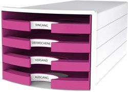 Szafka z szufladami HAN 1013-56 biały DIN A4, DIN C4 Ilość szuflad: 4