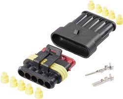 Zestaw Superseal TE Connectivity 30S006, automotive, piny: 5, 14 A, 1 zest.