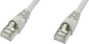 Kabel LAN Telegärtner L00006D0081, 1 szt., RJ45, CAT 5e, F/UTP, 50.00 m, szary
