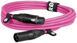 Kabel mikrofonowy RODE Premium XLR różowy (3 m), kabel Canare, złącze Neutrik. XLR kabel 3 m Rode XLR3M-P 1 szt.