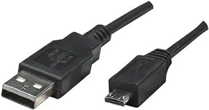 Kabel USB Arduino A000071, USB 2.0, Złącze męskie USB-A, Złącze męskie USB Micro-B, 1.80 m
