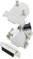 Zestaw listew żeńskich D-Sub TRU COMPONENTS TCD45NT15MDBSK 7709260, rzędy: 2, styki: 15, 45 °, 1 szt.
