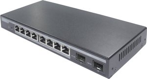 Switch Digitus DN-95344 8-portowy Gigabit PoE + 2 SFP, poziom 2 zarządzany, płyta do pieczenia o 20 Gbps Digitus DN-95344 Switch sieciowy RJ45/SFP 8+2 Porty 10 / 100 / 1000 MBit/s