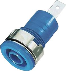 Gniazdo bezpieczeństwa MultiContact SLB 4-F/A, 24 A, 1000 V CAT III, niebieskie