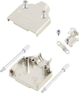 Obudowa złącza D-SUB MH Connectors MHDM37-K 6560-0136-04, metal, 180 °, 1 szt.