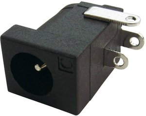 Złącze niskonapięciowe Cliff Złącze męskie niskonapięciowe Cliff DC-10L złącze żeńskie do wbudowania poziomego  6.3 mm 1 szt.