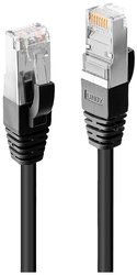 Kabel LAN LINDY 45605, 1 szt., RJ45, CAT 6, S/STP, 5.00 m, czarny