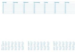 RNK Verlag  46617 Podkładka na biurko Plan roku biały (S x W) 600 mm x 420 mm