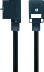 Złącze zaworowe kształt BI czarny VBI21-230.0-5/S370 Ilość styków:2+PE Escha Zawartość: 1 szt.