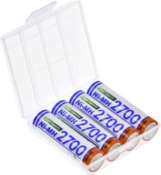 Akumulator AA/R06 Panasonic HR-3U + box 139218, NiMH, 2700 mAh, 1.2 V, 4 szt.