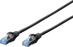 Kabel LAN RJ45, Digitus DK-1531-100/BL, SF/UTP, CAT 5e, 10.00 m, czarny