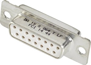 Listwa żeńska D-Sub FCI D-SUB DC37S064TLF, rzędy: 2, styki: 37, 180 °, 1 szt.