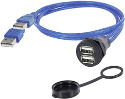 Złącze męskie USB encitech 1310-1028-05, USB Typu-A, 3.00 m, 1 szt.