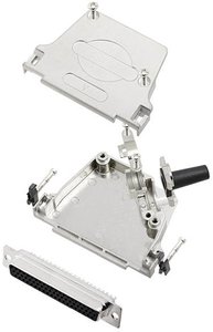 Zestaw listew żeńskich D-Sub TRU COMPONENTS TCD45ZF37HDS62K 7709916, rzędy: 3, styki: 62, 45 °, 1 szt.