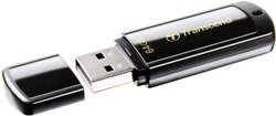 Pendrive USB 2.0 Transcend JetFlash 350, 64 GB, czarny, otwierany