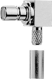 Złącze SMB Telegärtner J01160A0561 J01160A0561 złącze męskie kątowe 50 Ω 1 szt.