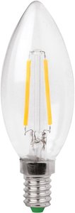 E14  LED  3.2 W = 25 W  ciepła biel  Kształt świecy  filament Żarówka LED Megaman MM21075 E14 3.2 W = 25 W 250 lm ciepła biel 1 szt.