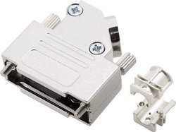Obudowa złącza D-SUB encitech D45ZK15HI-K 6560-0706-12, metal, 45 °, 1 szt.
