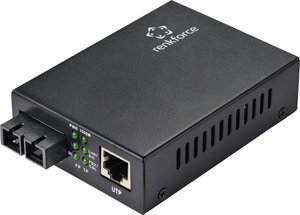 Konwerter multimediów, sieciowy Renkforce RF-4581874 CAT 6, SC Duplex 1000 MBit/s