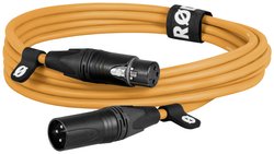 Kabel mikrofonowy RODE Premium XLR pomarańczowy (3 m), kabel Canare, złącze Neutrik. XLR kabel 3 m Rode XLR3M-O 1 szt.