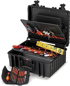 Walizka narzędziowa z wyposażeniem Knipex Robust 34 Elektro 00 21 36